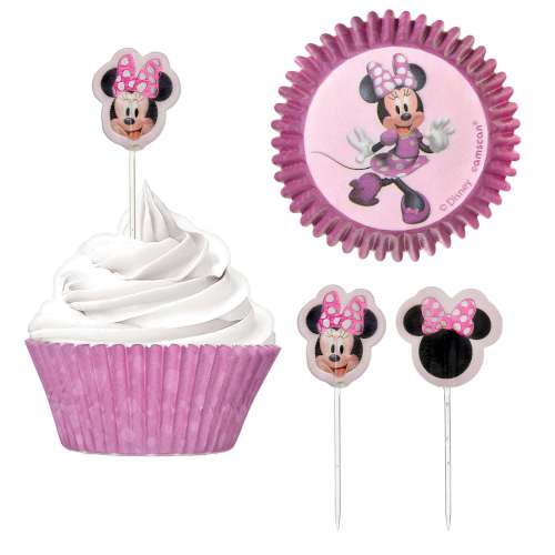 Minnie Mouse Cupcake Decorating Kit - Click Image to Close